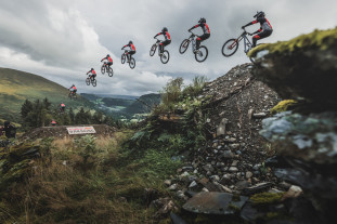 2022 Red Bull Hardline Bernard Kerr jump downhill 2022 Red Bull Hardline Bernard Kerr jump downhill