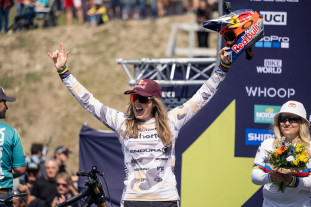 2023 Rachel Atherton downhill worldcup Lenzerheide podium 2023 Rachel Atherton downhill worldcup Lenzerheide podium