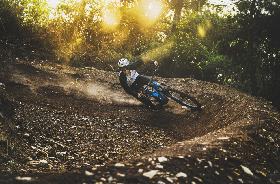 Mondraker Sly through a berm Mondraker Sly e-MTB gets Bosch SX motor, 400Wh battery and alloy frame