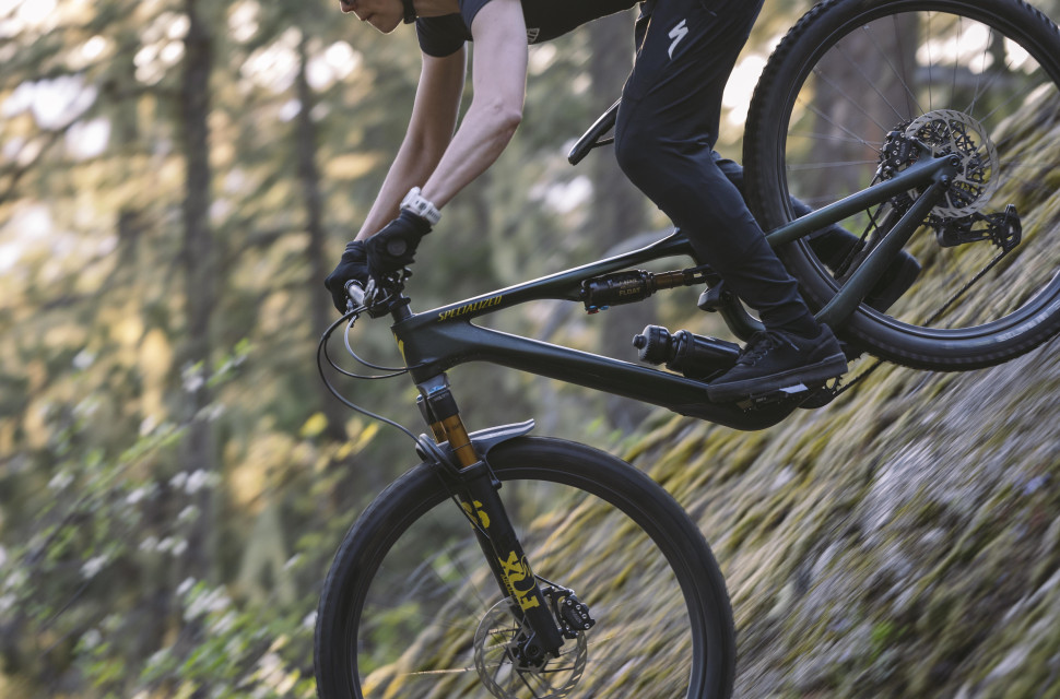 2024 specialized stumpjumper riding.jpg All-new Stumpjumper trail bike gets proprietary Genie shock and adjustable geometry