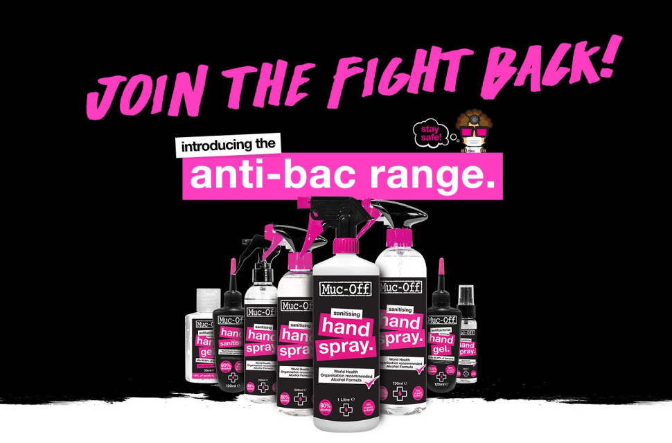 Muc-off antibacterail gel news Muc-Off Launches range of versatile antibacterial sanitisers & cleaners