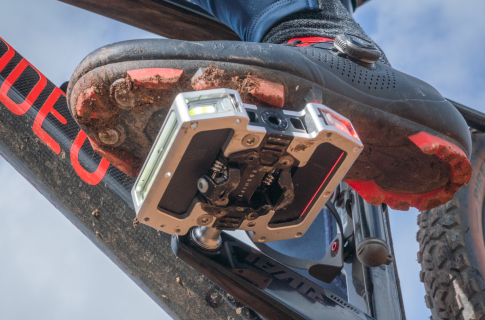 Arclight PRO Clipless_Silver_Lifestyle 2.jpg Redshift Arclight PRO SPD pedals get built-in rechargeable lights
