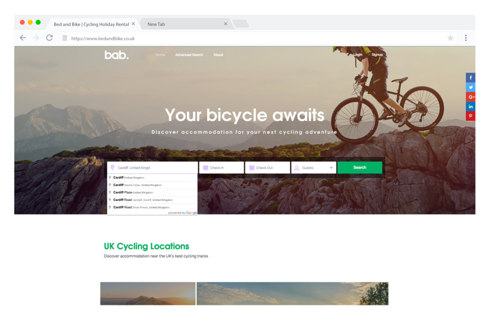 Bed and Bike.png Mountain biker who broke neck launches cycling accommodation business – from hospital bed