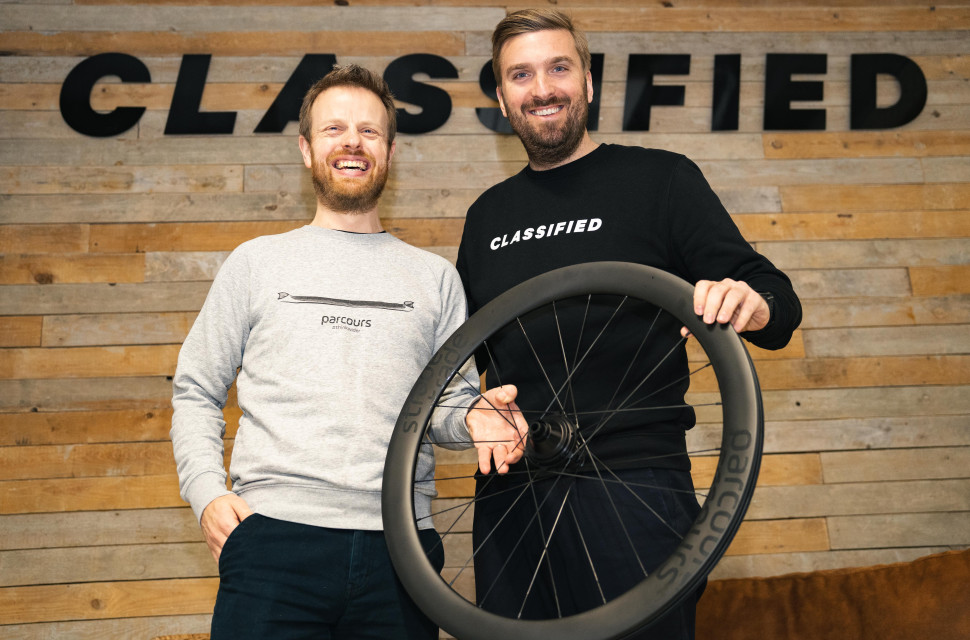 2023 Parcours Classified partnership hero Parcours and Classified partner up to combine aerodynamic wheels with Powershift technology