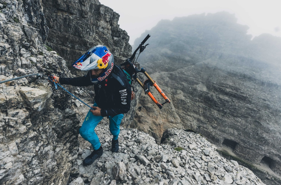 Gee Atherton Ridgeline IV: The Dolomites Video: Gee Atherton rides insane ridgeline in the Dolomites