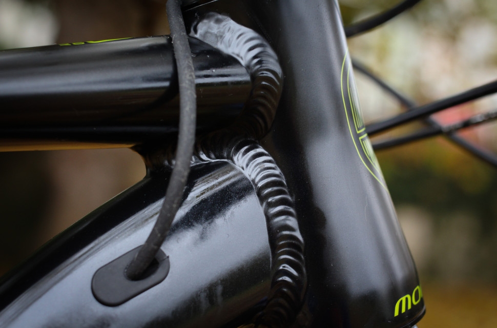Mondraker e-Prime R+ - head tube welds.jpg Could this aluminium alloy rival carbon fibre for lightweight frames?
