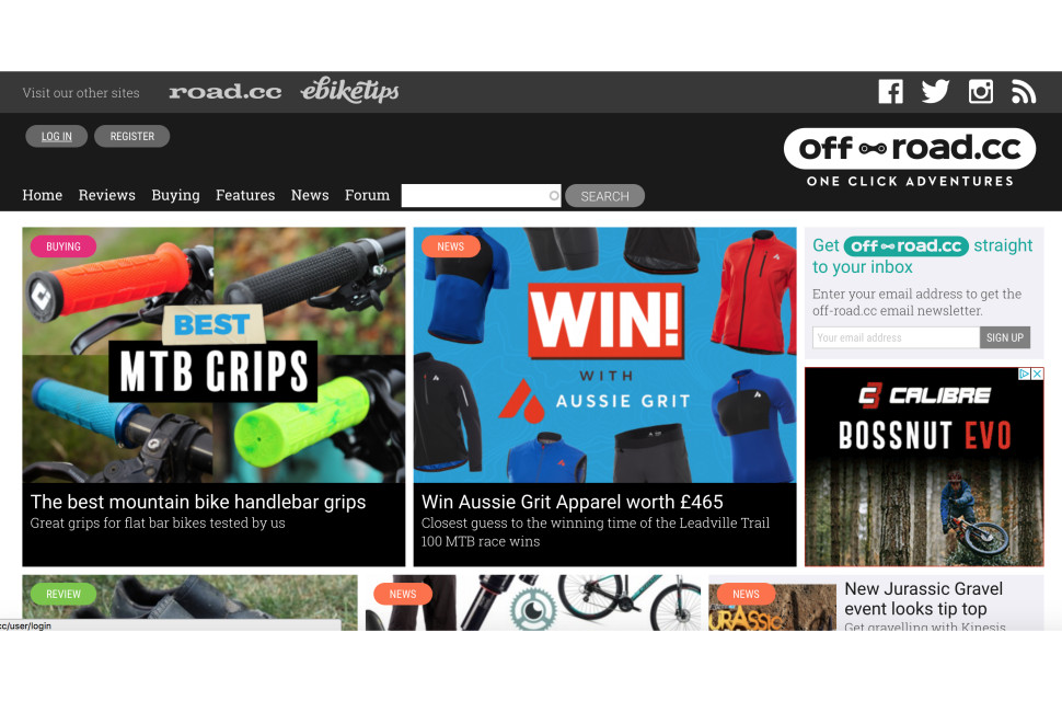 Off-road.cc search bar.jpg New search bar and scrolling homepage added to off-road.cc