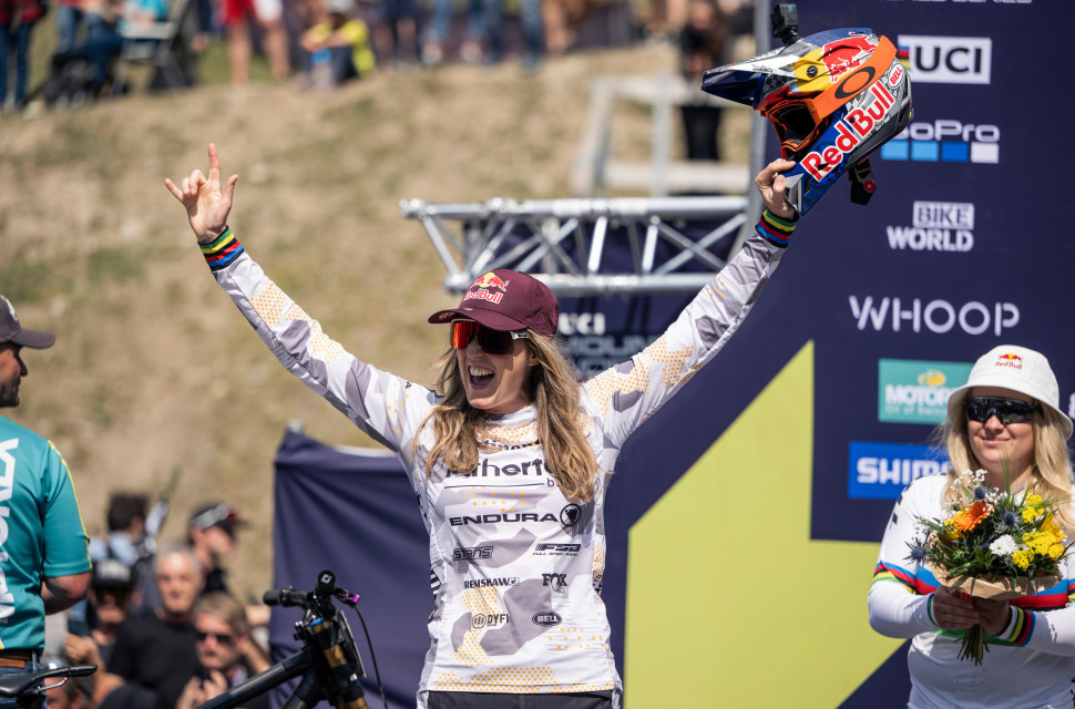 2023 Rachel Atherton downhill worldcup Lenzerheide podium Rachel Atherton and Jordan Williams win at Lenzerheide Downhill World Cup