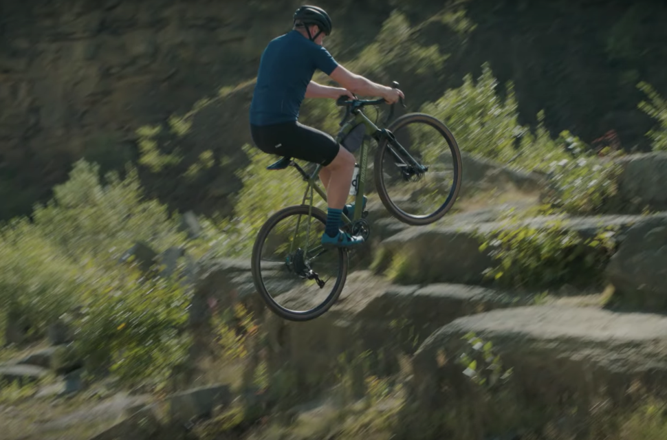 Video: Chris Akrigg Crossroads gravel bike Video: Chris Akrigg - Crossroads. Trials rider defies gravity on gravel