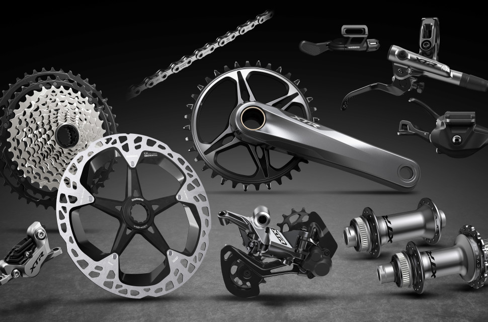 Shimano groupset.jpg Shimano goes one tooth bigger with new XTR M9100 12 speed groupset